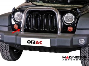 Jeep Wrangler JK Front Bumper Guard - Bull Bar - Chrome (2007-2018)